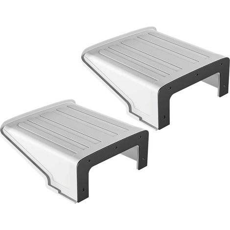 Lot de 2 coques de protection en plastique pour caméra extérieure, résistant aux intempéries, pare-soleil - Housse de sécurité (1/4)