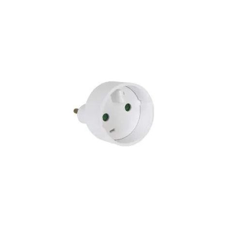 Adapter 2P 10/16A Europa 2P Weiß D.4.8mm