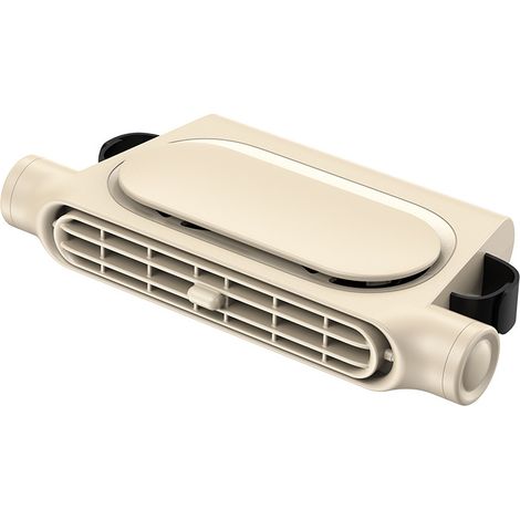 Mini ventilador USB para asiento de coche/SUV, portátil y silencioso, con función de circulación de aire, color beige. (1/5)
