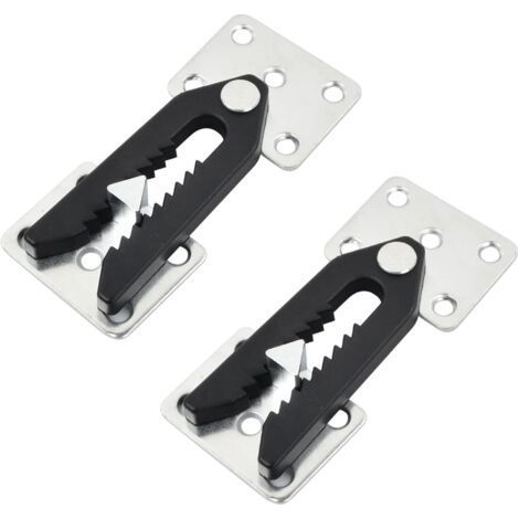 2 Pieces Furniture Connectors, Upholstered Sofa Connectors, Galvanized Metal, Sectional Sofa Connector with Clip Closure, Sofa Connection Buckle for Beds, Tables (1/5)