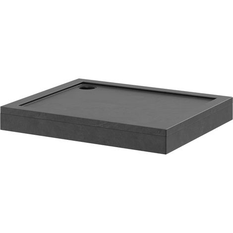 Pearlstone Slate 1100mm x 900mm x 40mm Rectangular Shower Tray and Plinth (1/4)