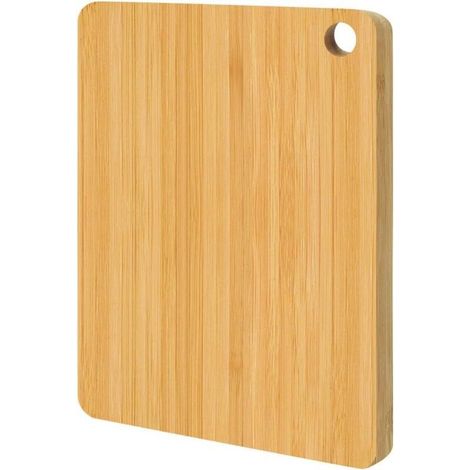 Planche à découper en bambou Planche à découper en bois pour cuisine, planche à découper en bois double face de qualité alimentaire, idéale pour couper viande, fromage et légumes (petite taille) (1/5)