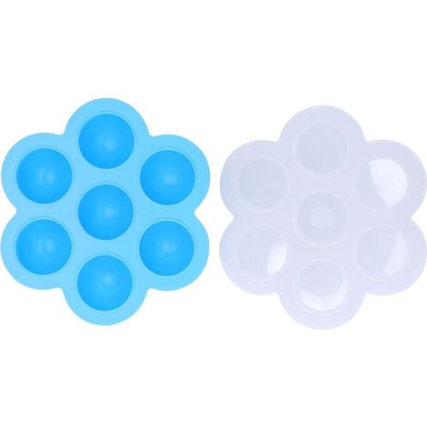 de conservation pour aliments pour bébé 7 compartiments bleu (1/5)