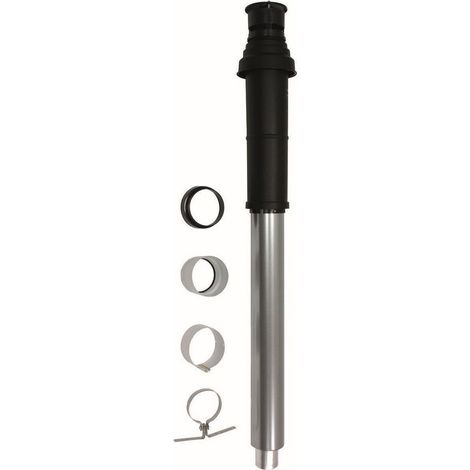 Vaillant senk. Dachdurchführung turboTEC Luft-/Abgasführung, 60/100 mm, schwarz, 303830 (1/2)