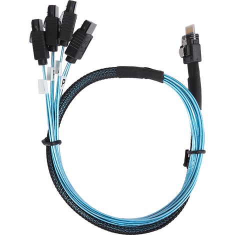 Mini SAS 38p SFF-8654 auf 4 x SATA 12 Gbit/s Server-Übertragungskabel (1/5)