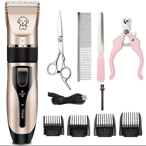 Tondeuse silencieuse, tondeuse pour chien à poils longs épais, tondeuse à cheveux pour animaux de compagnie, tondeuse professionnelle électrique rechargeable sans fil pour chien, chat, lapin