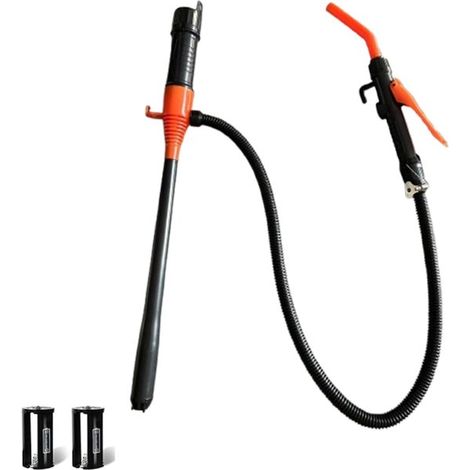 Pompa a batteria portatile aggiornata 2025, pompa a sifone elettrica, pompa per serbatoio di benzina, strumento di erogazione carburante con tubo di prolunga, manuale (1/5)