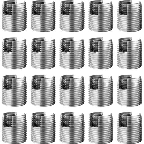 Satz mit 20 Gewindeeinsätzen, Schlitzschrauben, Selbstbohrmuttern, Gewindereduzierer, Helicoil-Reparaturset M101.5-M141.5-18L