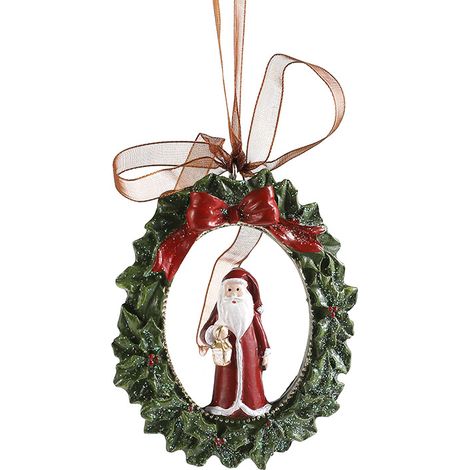 Décoration de Noël en résine peinte, suspension pour sapin avec cloche rétro en relief, ornement coloré style cartoon, accessoire festif pour maison et fête (1/5)