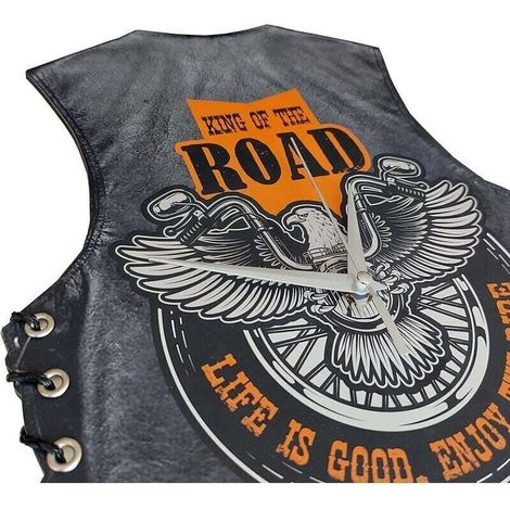 Cadeau moto Harley Davidson horloge murale pendule horloge murale Art mural hommes et femmes cadeau en bois suspendu