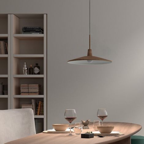 Suspension cuisine métal effet noyer D43 cm DENVER (1/3)