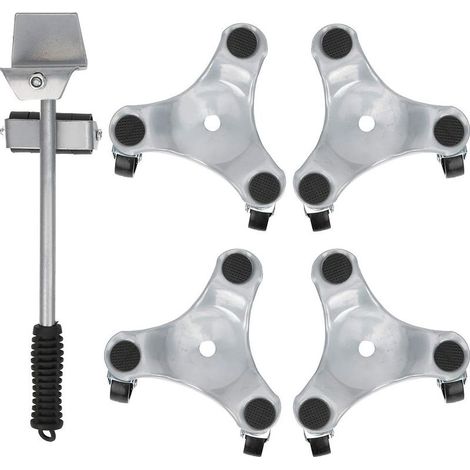 ,Ensemble de transport de meubles Silver Lifter Moving Plate for Heavy Objects Bearing 400KG (1/5)