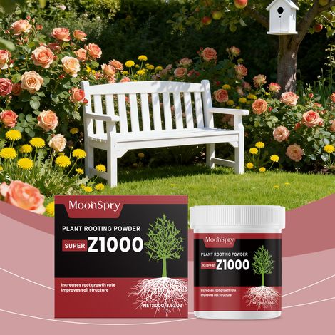 Wurzelbildungspulver für Pflanzen, Gartenarbeit, Grünpflanzen und Blumen – Verbessert die Bodennährstoffe und fördert die Wurzelbildung – 100 g -- BIEMMEDUE (1/5)
