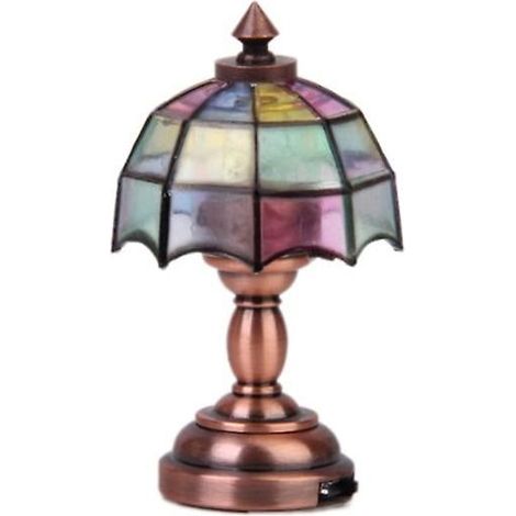 Ensemble de verres pour maison de poupée, accessoires, lampe miniature pour maison de poupée, échelle 1:12, modèle de lampe miniature (1/3)