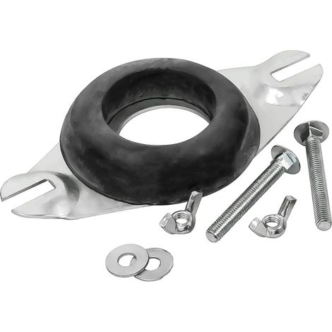 Toilet Tank Bottom Water Inlet Iron Plate,Narrow Coupling Kit,Complete Kit of Bolts and Washers for Close Coupled Toilet (1/5)