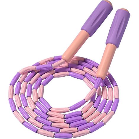 Corde à sauter perles souples, corde fitness segmentée sans nœuds, longueur réglable, pour hommes, femmes, enfants et étudiants. (1/3)