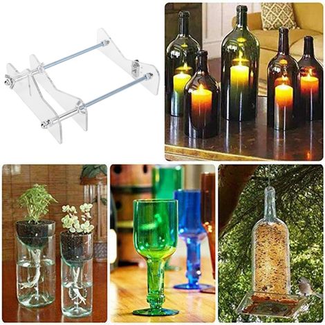 Professioneller Glasflaschenschneider, Werkzeugmaschine zum Schneiden von Gläsern, Bastelklingen, DIY-Zubehör mit Schraubendreher (1/5)