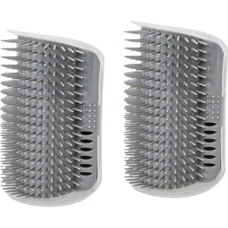 Brosses de toilettage pour chats, lot de 2, brosses de massage murales