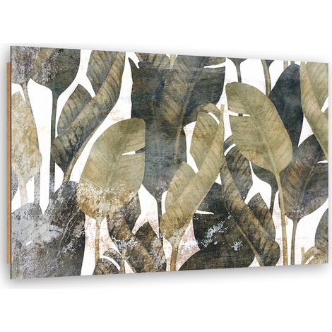 Quadro deco panel, Foglie di banana - 120x80 (1/5)