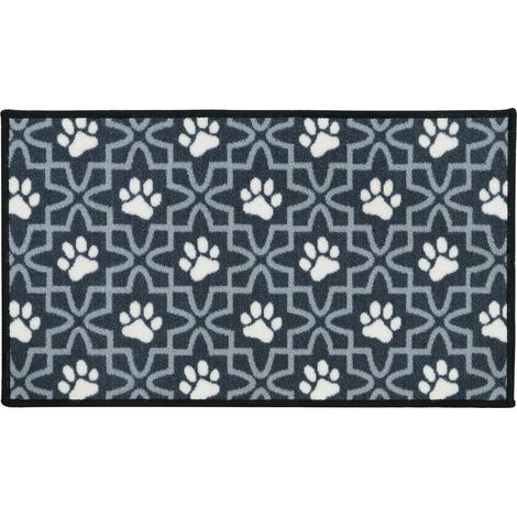 Machine Washable Pet Mat, 40x70cm, Lattice Paws (1/4)