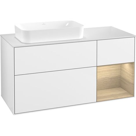 Villeroy & Boch F691PCGF Meuble sous lavabo Finion F69 (1/2)