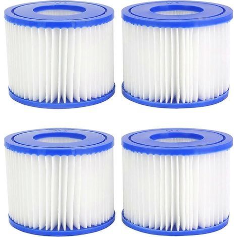 Cartouche filtrante Mallez VI pour Bestway, filtre pour spa, cartouches filtrantes pour piscine Lay-Z-Spa, Paris, Miami, Vegas, Monaco, Palm Springs, 2 Fi (1/5)