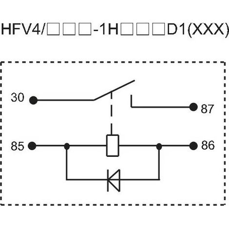 Hongfa 012-1H1SGD1 – Relais HFV4 14VDC 40A – für Automobile