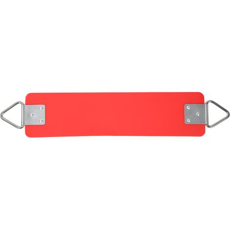 Balancelle enfant intérieure extérieure, chaise suspendue rouge, jeu swing maison jardin, support inclus (1/5)