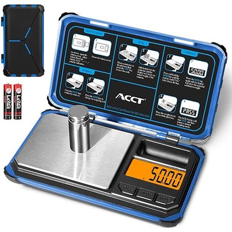 Precision Pocket Scale, 200g x 0.1g, Digital Food Scale with LCD Display, 6 Units One-Click Conversion, Mini Scale for Powder/Herb/Coin (Battery Included) (1/5)