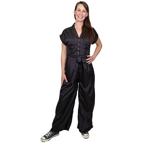Favona schwarzer Overall für Friseur SIZE L