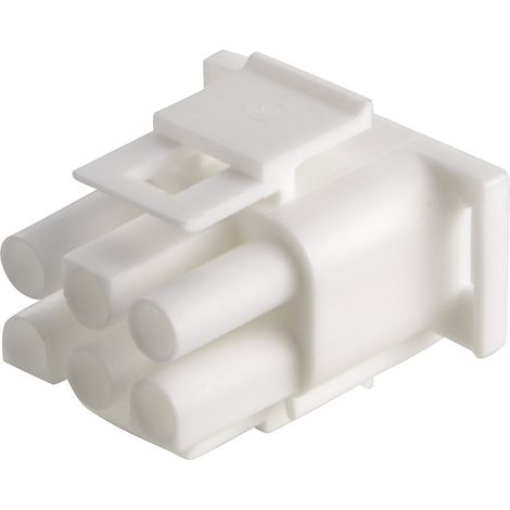 TE Connectivity Stiftgehäuse-Kabel Universal-MATE-N-LOK Polzahl Gesamt 6 Rastermaß: 6.35 mm 350715-4 (1/2)