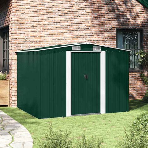 Maison Exclusive - Abri de stockage pour jardin Métal Vert 257 x 205 x 178 cm (1/5)
