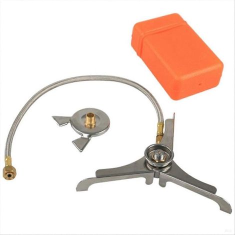 Connecteurs pour réchauds de camping, adaptateur pour bouteilles de gaz en acier inoxydable, convertisseur de brûleurs pour feux de camp. (1/5)