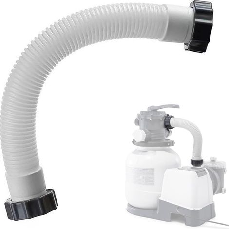 Tuyau Filtration Piscine,Tuyaux de Rechange pour Piscines Hors Sol 40cm Tuyau Pompe Piscine,Tuyau de Jonction pour Filtration,Convient pour Une Interface de 1,5 Pouce (1/5)