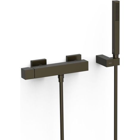 Mitigeur mural pour douche Noir Bronze - TRES 00716703KMB (1/2)