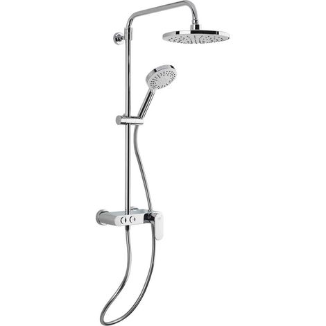 Swiss Aqua Technologies Colonna doccia con miscelatore meccanico, Bianco/Cromo (SATSSPKP) (1/5)