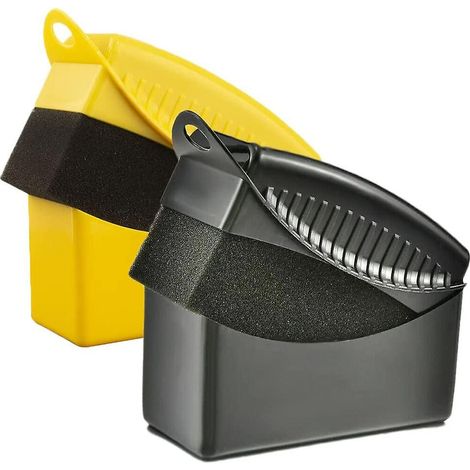 Applicateur De Produit Pour Pneus - Brosse Et Éponge À Roues En PP Et Mousse Polyester - Pour Entretien De Pneus Automobiles - 2 Pièces (1/5)
