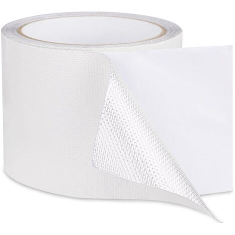 Reparaturband für Markisen, wasserdichtes und strapazierfähiges Zelt-Reparaturband, geeignet für Planen, Sonnenschirme und Markisen, weißes Reparaturband (8 cm x 2 m)