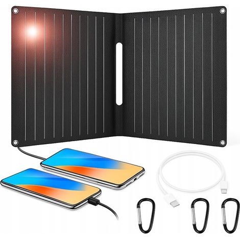 Caricabatterie solare per telefono 15W pannello solare turistico pieghevole usbc (1/5)