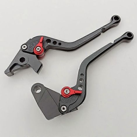 Poignée de frein, d'embrayage et de klaxon modifiée ER6N pour moto Kawasaki Ninja 400R 2011 (noire, à poignée longue) (1/5)