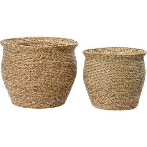 Cesta in giuco intrecciato grande