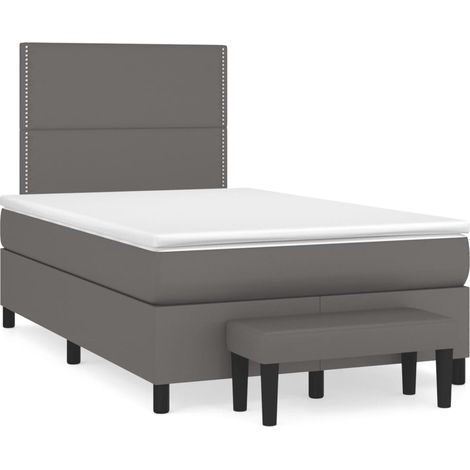 Maison Exclusive - Boxspringbett mit Matratze Grau 120x200 cm Kun