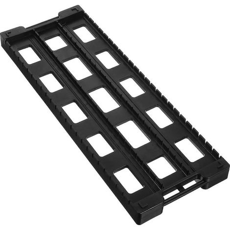 H-förmiger Trockenständer für Leiterplatten mit 25 Steckplätzen zur Aufbewahrung und Trocknung von Elektronikplatinen. – 43,70 x 16,00 x 3,00 cm – Schwarz (1/3)