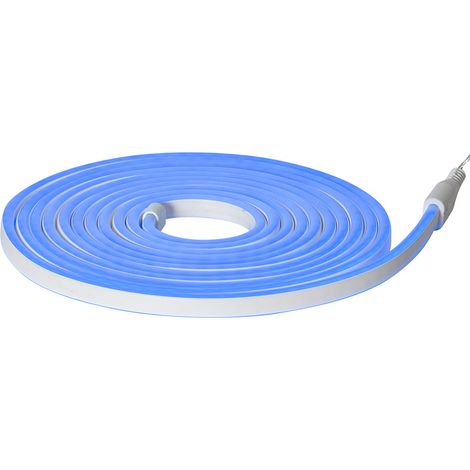 Star Trading Tuyau lumineux FlatNeonLED, 480 LED, bleu, extérieur, 5 mètres