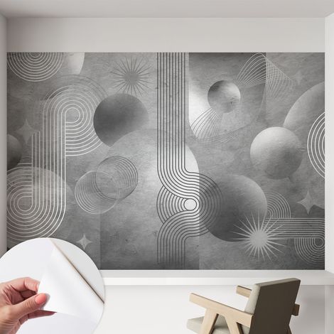 Carta da parati adesiva - fotomurale - facile da applicare - per la soggiorno - camera da letto - Eleganza astratta 152x104 cm (1/5)