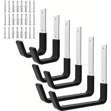 Set mit 2 robusten Wandhaken – Garage, Garten, Fahrräder, Leitern, Ventilatoren – Ideal für Heimwerker und Gartenliebhaber