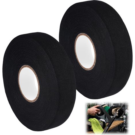 2 Rouleaux Ruban de Bâton de Hockey, 25m x 25mm Ruban de Hockey Adhésif, Antidérapant, pour Tennis, Badminton, Golf, Squash, Canne à Pêche, pour Équipement de Fitness, Musculation et Calisthenics (1/5)