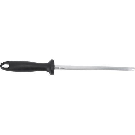 Fusil à aiguiser en acier au carbone, affûteur de lames de couteau professionnel, manche ergonomique en plastique. (1/5)