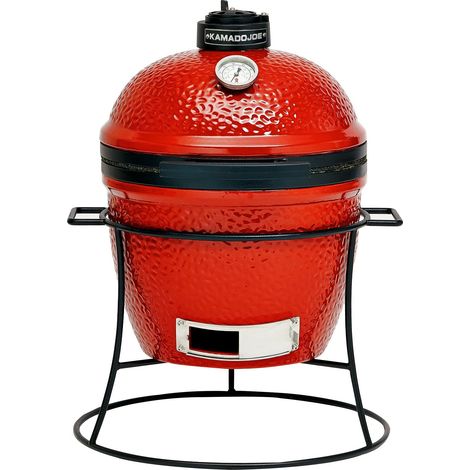 Kamado Joe® Joe Jr.® Ceramica Barbecue Carbone Griglia in Rosso fiammeggiante (1/5)