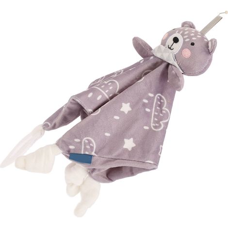 Couverture sensorielle bébé en peluche avec clochette, type C, pour apaiser les émotions et soulager les troubles émotionnels. (1/5)